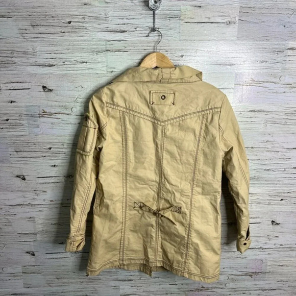 TOUGH Jeansmith  Heavy cream Field Coat jacket size medium - Picture 6 of 9